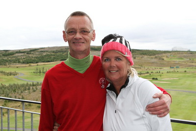Eftir g��an golfhring me� �nnu Bj�rk Birgisd�ttur