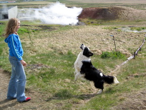 A� leika vi� Flippu � sveitinni hj� �mmu