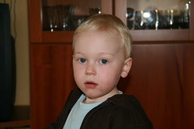 Frekar alvarlegur � svipinn