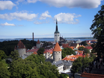 �ts�ni yfir gamla b�jarhlutann