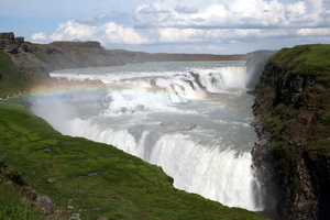 Gullfoss � f�grum sumardegi