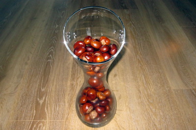 Kastan�uhnetur fr� Eistlandi (kastanimunad) og Danm�rku (kastanien�dder)