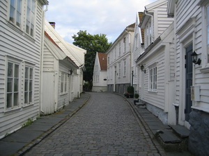 Gamli b�jarhlutinn � Stavangur, yndislegur sta�ur