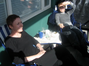 Sj�bba og Birna � heims�kn � �slandi