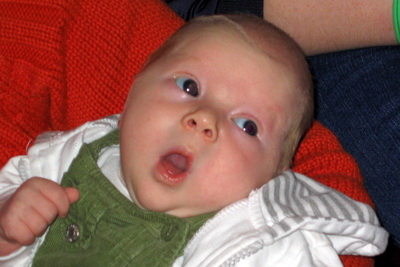 Svol�ti� sybbinn hj� "�mmu" � Hafnarfir�i