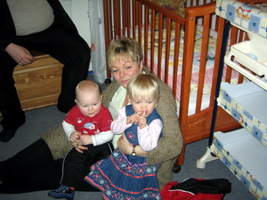 Ingibj�rg me� Einar �la og Lindu Bj�rk � n��rsdag 2006