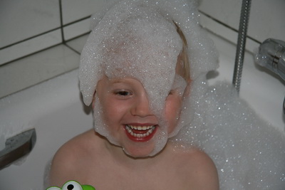 Alltaf gaman � ba�i hj� afa og �mmu � Hafnarfir�i