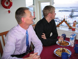 Hva� skyldu fe�garnir vera a� horfa �?