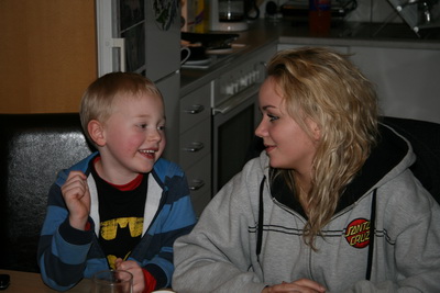 Einar �li og Arna Hr�nn � g��ri stundu