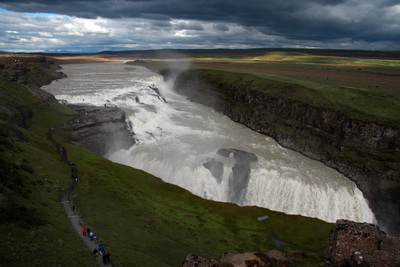 Gullfoss � allri sinni d�r�