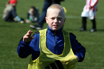 Hugsi yfir gangi leiksins