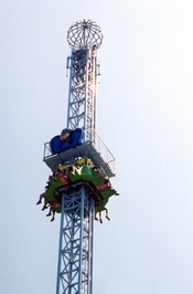 Komin h�lfa lei� upp